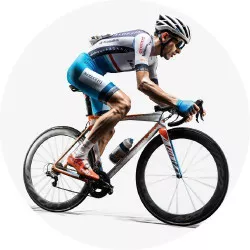Jedlý papír cyklista 19,5cm