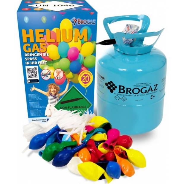 Helium do balónků 20 - 5l + 20ks balónků