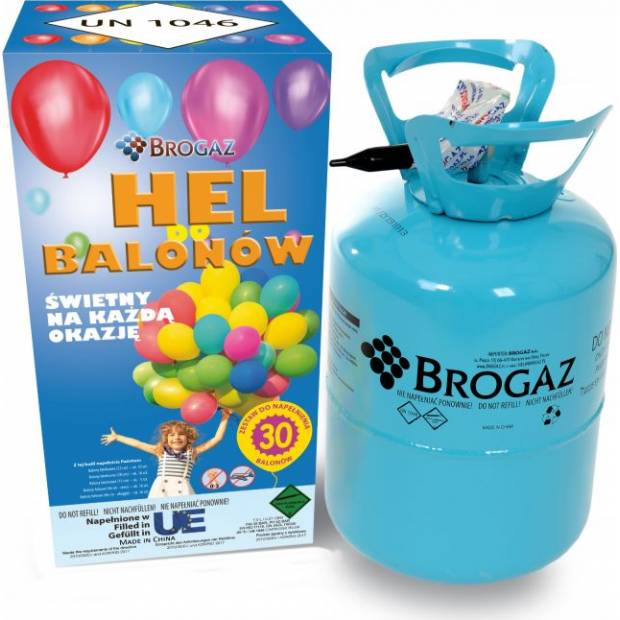 Helium do balónků 30 - 7l + 30ks balónků