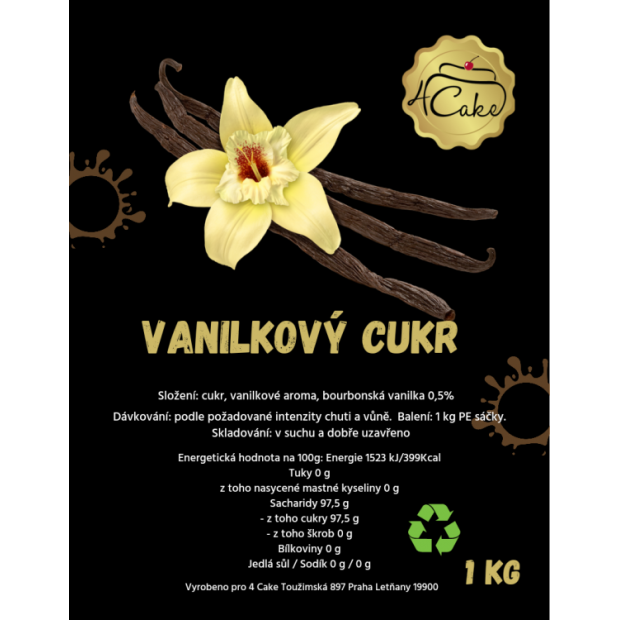 Vanilkový cukr 1 kg