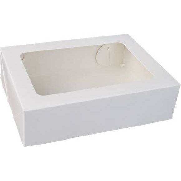 Krabička na makronky bílá 18 x 13 x 5 cm (na 6 kusů)