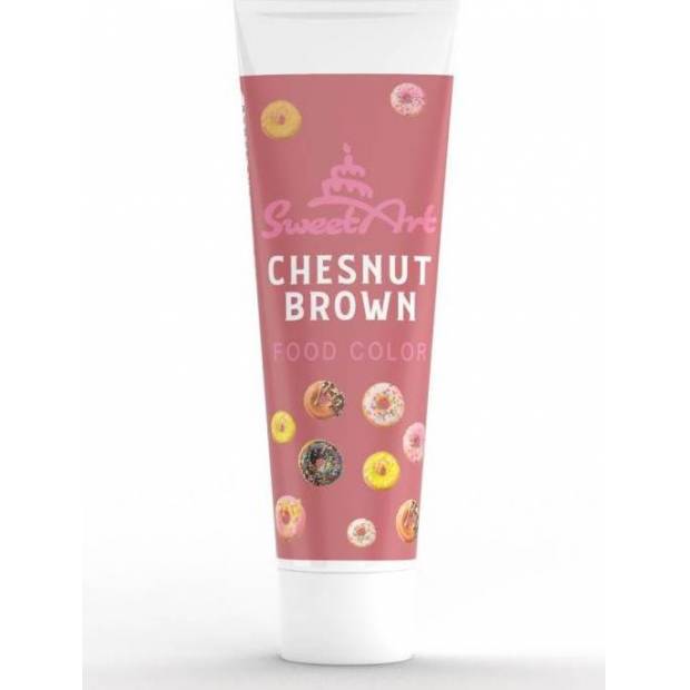 SweetArt gelová barva tuba Chestnust Brown (30 g)