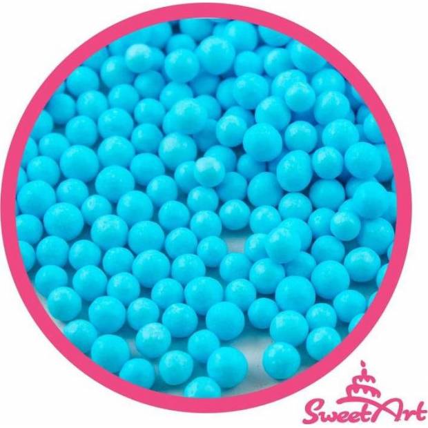 SweetArt cukrové perly nebesky modré 5 mm (80 g)