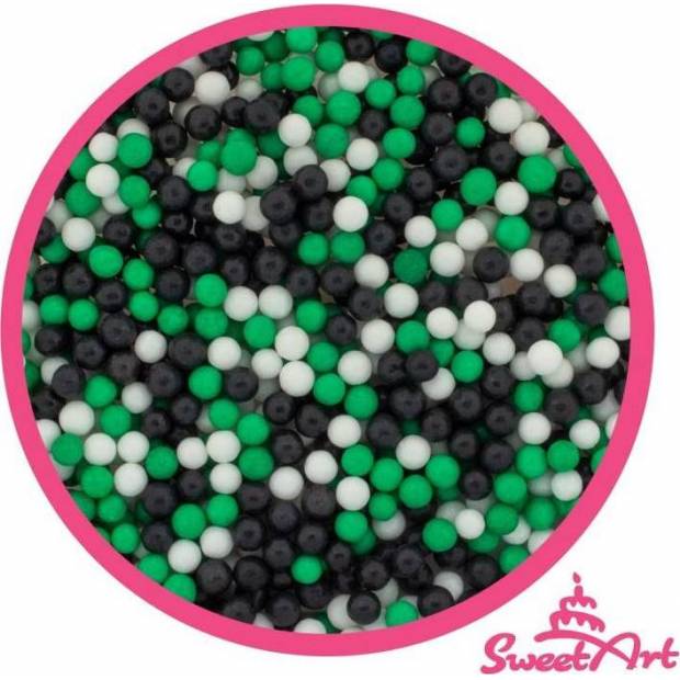 SweetArt cukrové perly Football mix 5 mm (80 g)