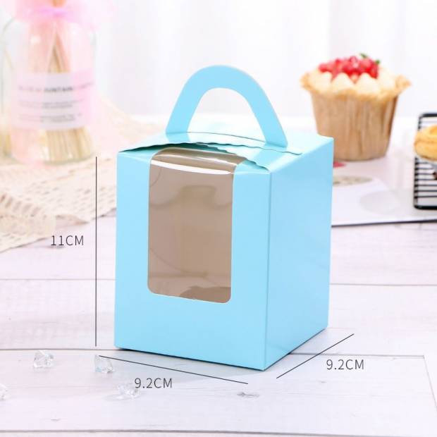 Krabička na cupcaky 100ks modré