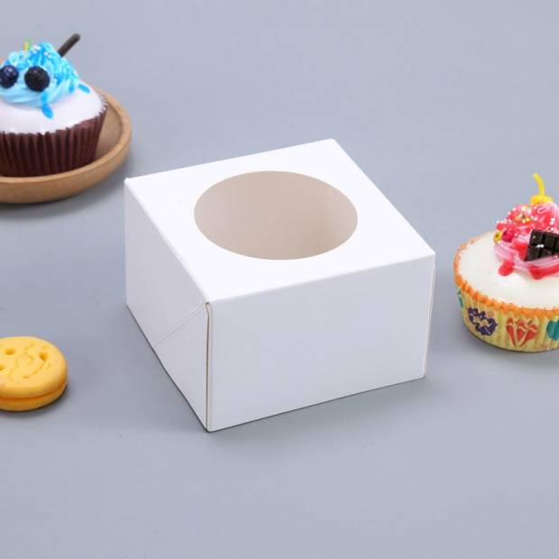 Krabička na cupcaky 100ks bílé