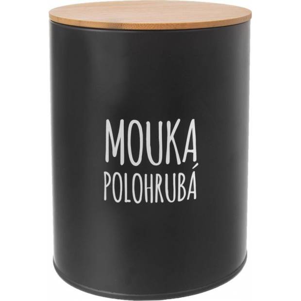 Dóza Polohrubá mouka BLACK pr. 13 cm