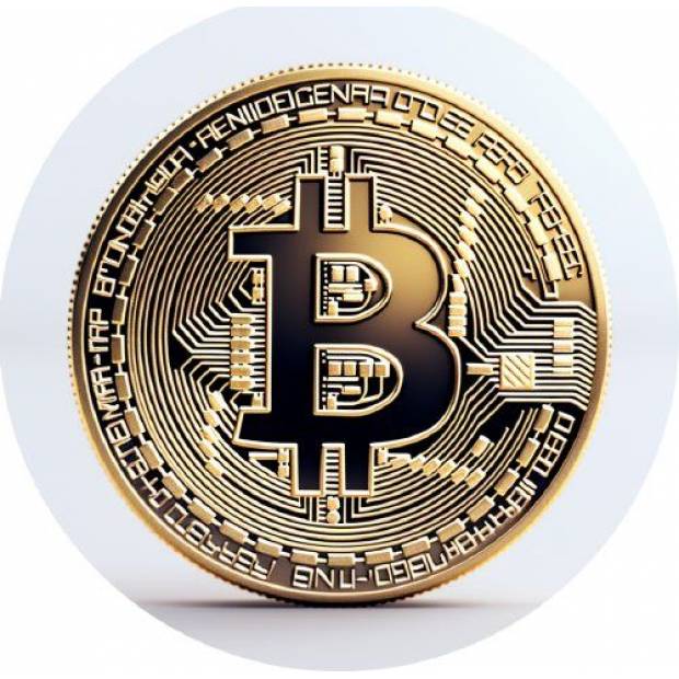 Jedlý papír Bitcoin 19,5cm