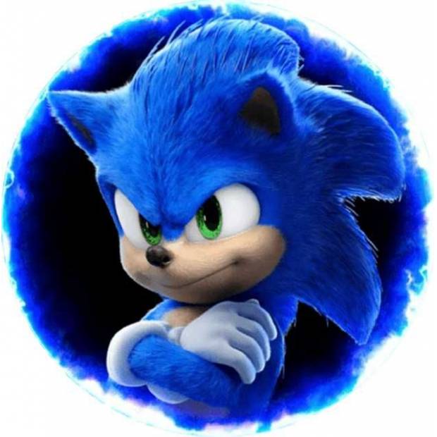 Jedlý papír Sonic 19,5cm