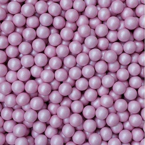 Čokoládové perličky růžové 125g