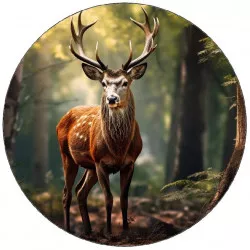 Jedlý papír jelen v lese 19,5 cm