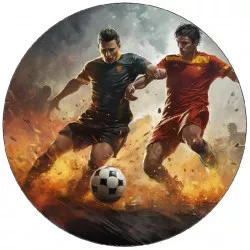 Jedlý papír fotbalisti vedle sebe 19,5cm