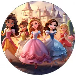 Jedlý papír Disney princezny 19,5cm