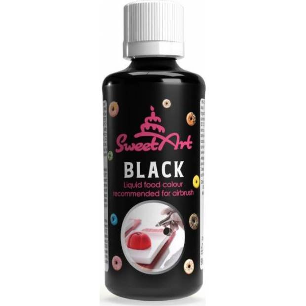 SweetArt airbrush barva tekutá Black (90 ml)