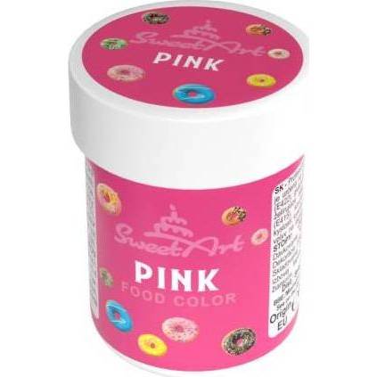 SweetArt gelová barva Pink (30 g)