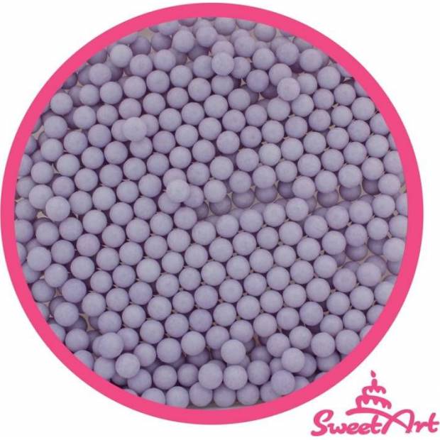 SweetArt cukrové perly fialové 5 mm (80 g)