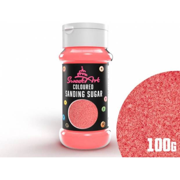 SweetArt dekorační cukr růžový (100 g)