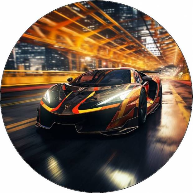 Jedlý papír Super car sport 19,5cm