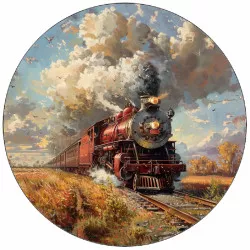 Jedlý papír vlak v krajině 19,5 cm