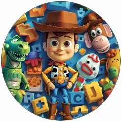 Jedlý papír Toy story Woody a hračky 19,5 cm