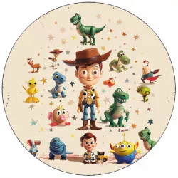 Jedlý papír Toy story Woody s hračkami-02 19,5 cm