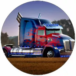 Jedlý papír kamion Optimus Prime 19,5 cm