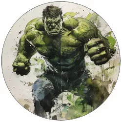 Jedlý papír běžící Hulk 19,5 cm