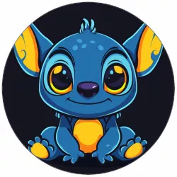 Jedlý papír Stitch ve tmě 19,5 cm