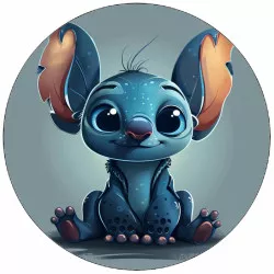 Jedlý papír Stitch sedící 19,5 cm