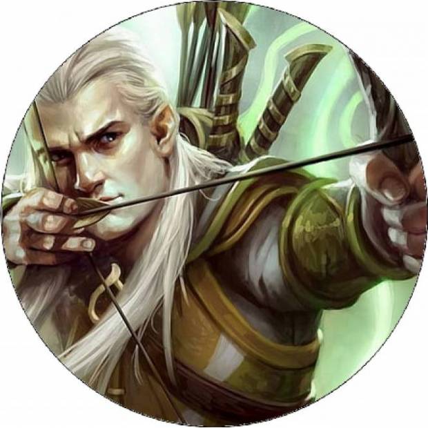 Jedlý papír Pán prstenů Legolas ilustrace 19,5 cm