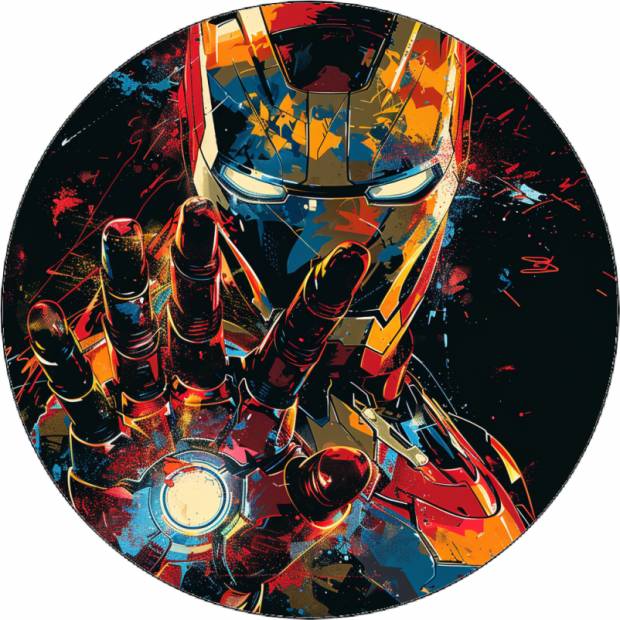 Jedlý papír Iron man ve tmě 19,5 cm