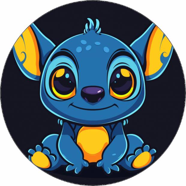 Jedlý papír Stitch ve tmě 19,5 cm