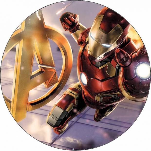 Jedlý papír Avengers Iron Man 19,5 cm