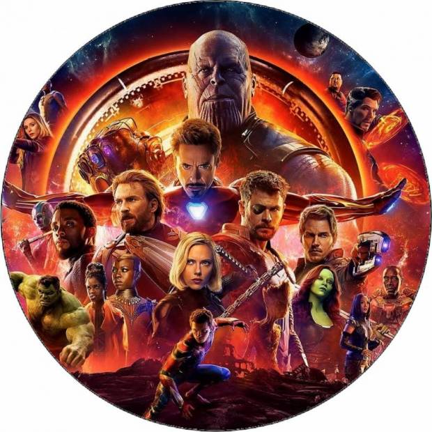 Jedlý papír Avengers: Infinity war 19,5 cm