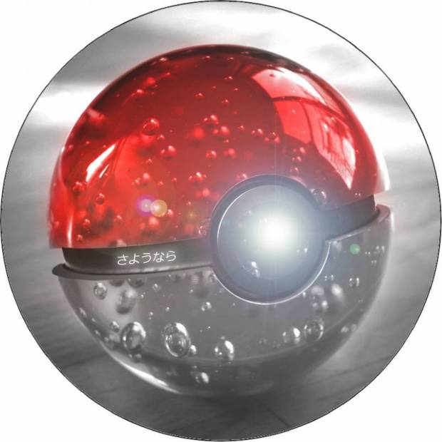 Jedlý papír Pokémon pokeball 19,5 cm