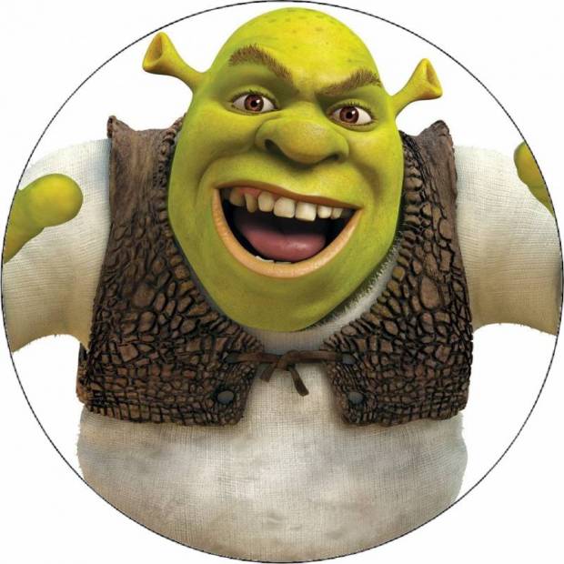 Jedlý papír Shrek 19,5 cm