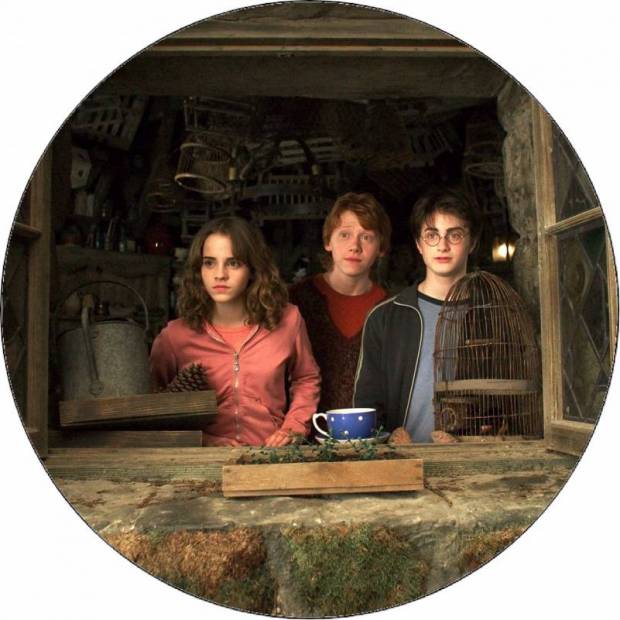 Jedlý papír Harry Potter, Hermiona a Ron v okně 19,5 cm