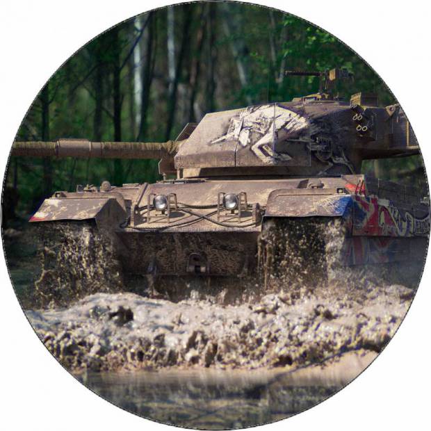 Jedlý papír World of Tank Caernarvon Action X 19,5 cm