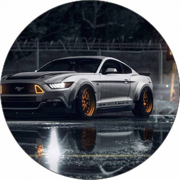 Jedlý papír Need for Speed Ford Mustang coupe 19,5 cm