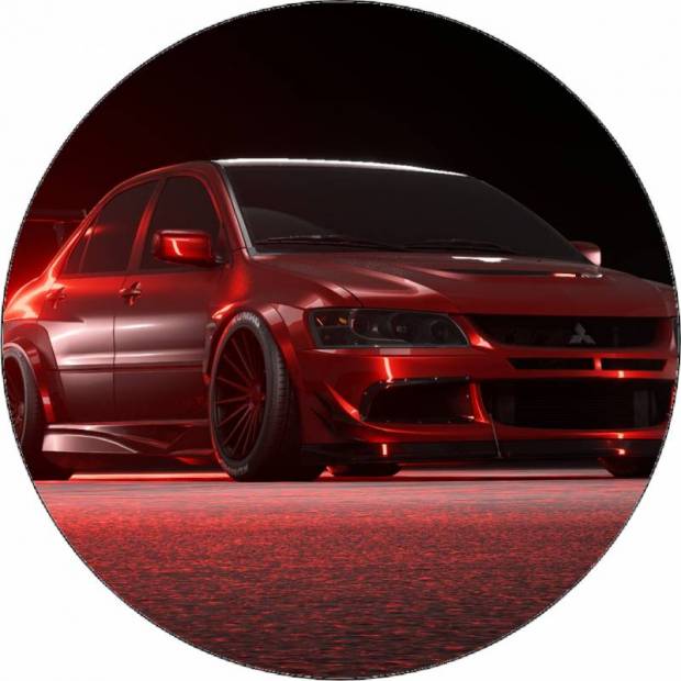 Jedlý papír Need for Speed Mitsubischi Lancer Evo 19,5 cm