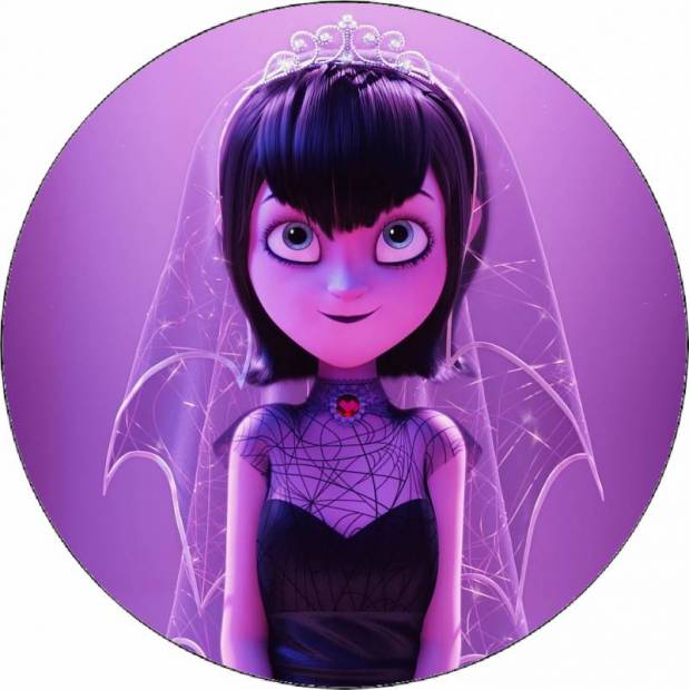 Jedlý papír Hotel Transylvania Mavis jako nevěsta 19,5 cm