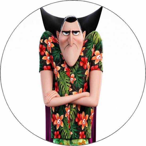 Jedlý papír Hotel Transylvania Drákula v letní košili 19,5 cm