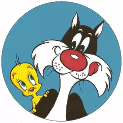 Jedlý papír Looney Tunes Silvestr a Tweety 19,5 cm