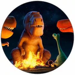 Jedlý papír Hodný dinosaurus u ohniště 19,5 cm