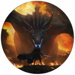 Jedlý papír Hra o trůny drak a John Snow 19,5 cm