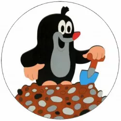 Jedlý papír krtek s lopatkou 19,5 cm