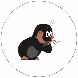 Jedlý papír udivený krtek 19,5 cm