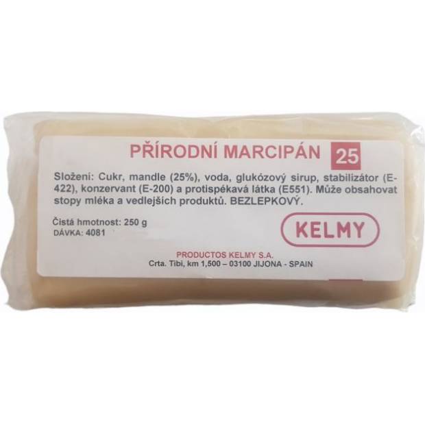 Přírodní marcipán 25% mandlí 250g