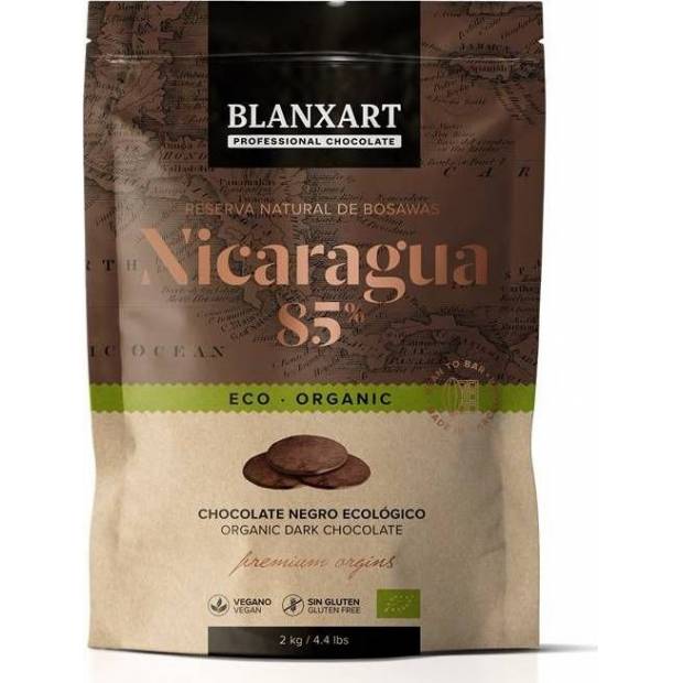 Blanxart Pravá hořká čokoláda ECO Nicaragua 85% (2 kg)