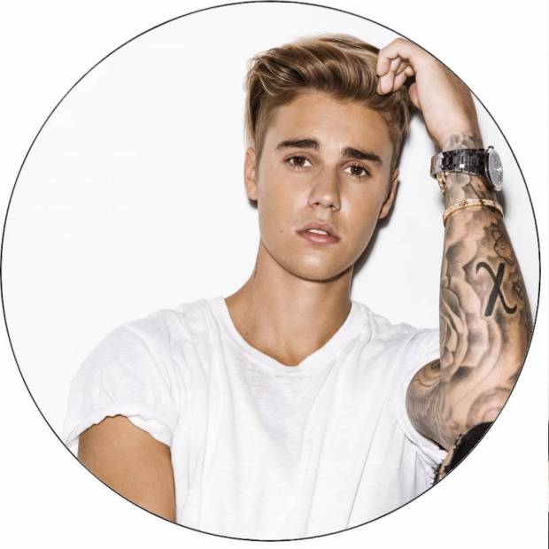 Jedlý papír Justin Bieber 19,5 cm